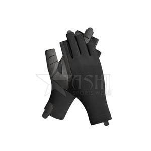 Gants de bonneterie demi-doigts de haute qualité personnalisés OEM caractéristiques de sécurité sportive en cuir véritable gymnastique sport équitation travail décontracté - Product Image 1
