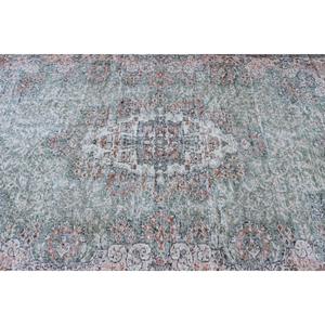 พรมตุรกีวินเทจ ขนาด 5.3x8.5 ฟุต (162x260 ซม.) ลายดอกไม้สีเขียว - Product Image 5