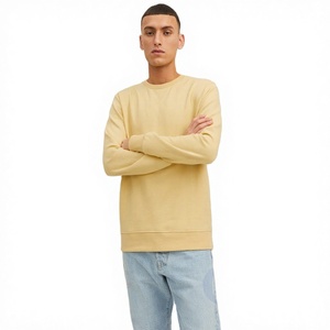Sudadera de algodón de alta calidad con cuello redondo, color liso con logotipos personalizados y diseño de marca, camisas de manga larga de último diseño - Product Image 1