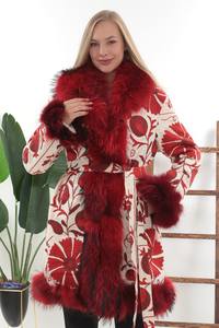 Manteau d'hiver luxueux en laine d'agneau pour femmes-Cardigan à boutons en polaire épaissie personnalisable - Product Image 2