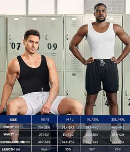 เสื้อกล้ามออกกำลังกายแขนกุดสำหรับผู้ชาย, แห้งเร็วระบายอากาศได้ดีชุดออกกำลังกายฟิตเนสสำหรับวิ่งและฝึกซ้อม - Product Image 3