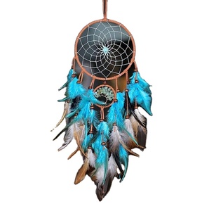 เครื่องดักฝันสุดสวยพร้อมต้นไม้ตระกูลโฮโบโฮ,เครื่องดักฝันไม้หวายแฮนด์เมดสำหรับห้องนอนของขวัญวันแม่ - Product Image 1