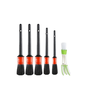 Ensemble de brosses de nettoyage de voiture 5+1 pièces pour l'intérieur, l'extérieur et le nettoyage de la climatisation - Product Image 1