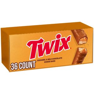 TWIX Bonbons au chocolat en vrac emballés individuellement - Taille standard, Barre de chocolat au caramel, Boîte de 36 unités - Product Image 4