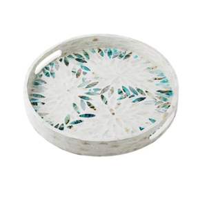 Plateau élégant et écologique pour balai serpillère avec base en bois et incrustation de perles, MOQ 100 pièces, pour cuisines modernes et décoration intérieure - Product Image 4