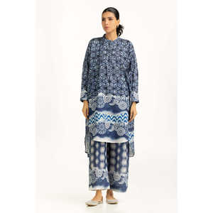 Conjunto Coordinado Estampado Khaddar IPST-55087, Conjunto de Dos Piezas Informal y Holgado para Mujer, Atuendos de Primavera/Verano, Tallas de la XS a la XL - Product Image 2