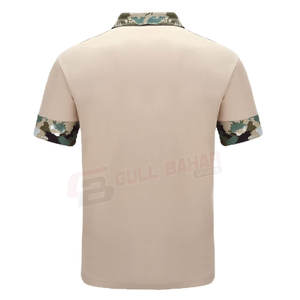 เสื้อยืดโปโลทรงสลิมฟิตสำหรับผู้ชายเสื้อผ้าสีแบบสั่งทำชุดผ้าแคนวาสใส่สบายสไตล์สตรีท - Product Image 3