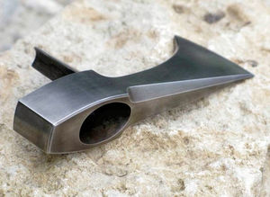 Hache à bois en acier au carbone avec manche en fibre de verre, hache de camping pour l'abattage et la coupe du bois - Product Image 3