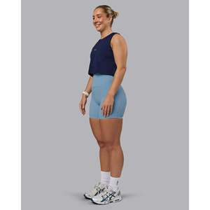Go-To FLXCotton Tank-Breathable Future Navy-White - Product Image 5