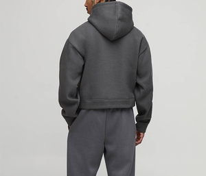 Sudadera con Capucha para Hombre, Diseño Gráfico Personalizado, Letras en Negrita, Tela de Poliéster, Bolsillo Delantero, Cremallera Frontal, Estampado Serigrafiado - Product Image 3