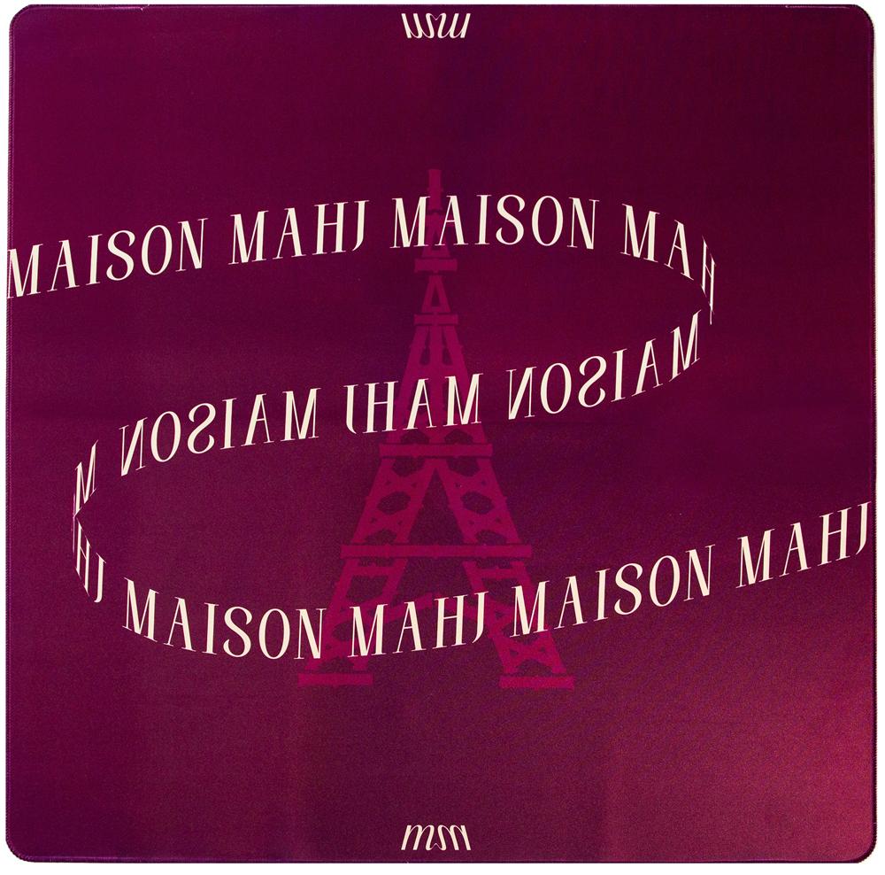 Tapete de mahjong marrón rojizo