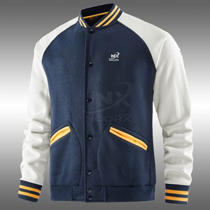 เสื้อแจ็คเก็ต Letterman สไตล์สตรีทแฟชั่น NOORX SPORTS ราคาประหยัด เป็นมิตรกับสิ่งแวดล้อม เหมาะสำหรับผู้ชายใส่ในฤดูหนาวและกิจกรรมกลางแจ้ง - Product Image 3