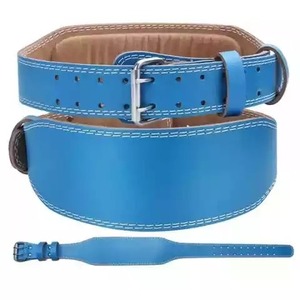 Customizable Cowhide Leather Weight Lifting Gym Training Belt Back Support Fitness Bodybuilding Workout Belts - Product Image 1