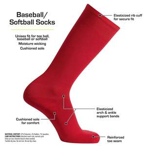 Anti Slip Grip Cushioned <b>Men's</b> Sports Socks Outdoor Thickened Autumn Winter Embroidery Basketball Activewear Athletic Socks - Product Image 4