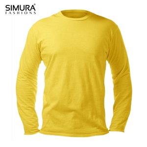 Camisetas de Manga Larga para Hombre, Estilo Moderno, Personalizadas OEM, Color Sólido, 100% Algodón/Poliéster - Product Image 3