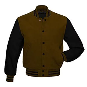 Wholesale High Quality Wholesale Blank <b>Varsity</b> <b>Jackets</b> Custom <b>Varsity</b> <b>Vintage</b> Leather Sleeve Letterman <b>Jacket</b> 2025 - Product Image 2