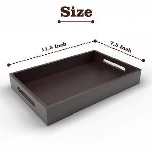 Bandejas de Madera Ecológicas Color Nogal para Cocina y Comedor, Decoración de Servicio Natural Premium, Uso de Materiales de Alto Estándar - Product Image 2