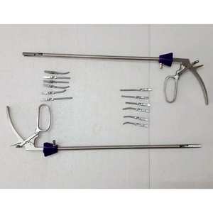 Pinza de Bulldog Laparoscópica Ortopédica Reutilizable de 10 mm x 330 mm con 6 Clips, 2 Juegos de Instrumentos Quirúrgicos para Perros - Product Image 1