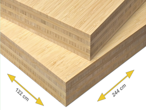 Piano di Lavoro in Legno Massello di Bambù, Spessore 1,5 Pollici, Contemporaneo, per Cucina e Tavolo - Product Image 2