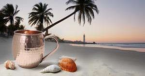 Taza de mula de Moscú de 24 onzas extra grande de cobre puro con atractivo acabado martillado y mango de cobre de diseño sólido - Product Image 5