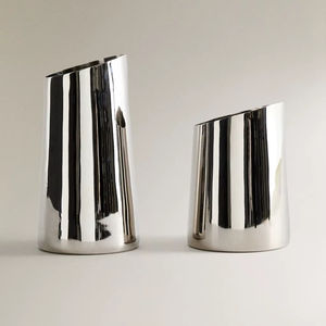 Jarrón de Acero Inoxidable, Estilo Europeo Moderno, Decoración Metálica, Jarrón Minimalista de Acero Inoxidable, Jarrón Decorativo de Lujo al por Mayor - Product Image 1