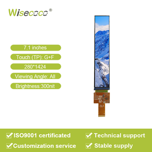 Pantalla táctil de publicidad Wisecoco 7,1 pulgadas Tft Lcd Rango de temperatura de brillo personalizado MIPI 280*1424 pantalla táctil Lcd - Product Image 2
