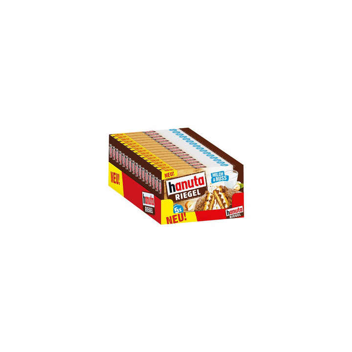 Hanuta Riegel Solid Snack Rich Texture and Taste with Jam and Nut Bulk ...