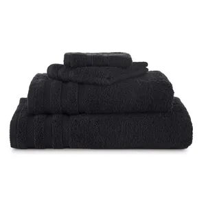 Modern Threads Trefoil Filigree Reversible Yarn Dyed Jacquard Towel Set Towels Hand Towels & Washcloths Super