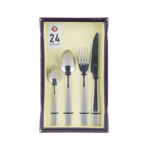 Juego de Vajilla Contemporáneo de Acero Inoxidable 18/0 Mr.Spoon, 24 Piezas, para 6 Personas, Apto para Lavavajillas, Regalo Empresarial, Alegre y Festivo - Product Image 2