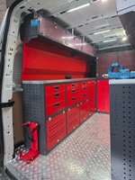 Système de rangement modulaire pour l'intérieur de la voiture Detay |   Meuble de rangement en aluminium à 12 tiroirs, design européen moderne |   Matériaux de haute qualité