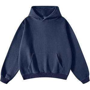 Sudadera con capucha personalizada de alta calidad para hombre, ropa de calle de algodón 100 de 500g/m2, lavado con ácido y desgastes, de gran tamaño, vintage - Product Image 1