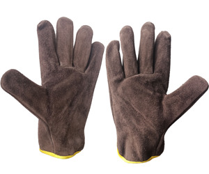 Heavy Duty Durable Cowhide Leather Work <b>Gloves</b> <b>Driver</b> <b>Gloves</b> for Truck Driving, Warehouse Gardening Customize - Product Image 6