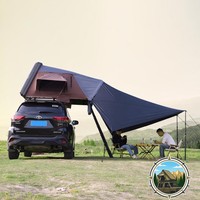 Tente de toit Great Dane entièrement automatique pour l'été, glamping, coque rigide, pour pick-up et SUV, installation rapide, étanche, pour les voyages en plein air