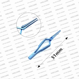 Pinza Arterial Atraumática de Mandíbula Angulada, Pinza Manual para Fijación Vascular, Acero Inoxidable Alemán, Instrumentos Quirúrgicos Veterinarios - Product Image 6