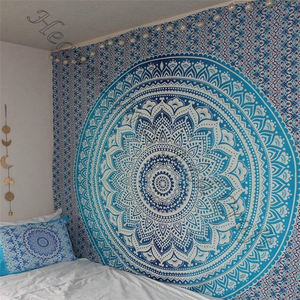 Tapiz indio de doble tamaño, 100% algodón, Mandala, para colgar en la pared, playa, venta al por mayor - Product Image 2