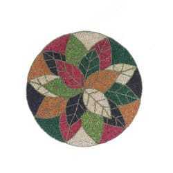 Placemats เสื่อรองจานสีขาวและดำ,แผ่นรองจานสำหรับตกแต่งโต๊ะกลมที่ไม่ซ้ำใครดีไซน์แฟนซี - Product Image 3