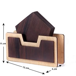 Posavasos de té para el hogar de alta calidad, protección ambiental creativa, juego de posavasos de bambú ecológico Original High At Star Crafts India - Product Image 3