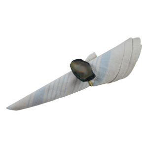 Best Quality Tissue Holder Newly Come Design Agate Stone With Metal Ring Napkin Ring Green Color <b>Kitchen</b> Ware <b>Accessories</b> - Product Image 3