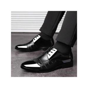 Men's formal dress <b>shoes</b> - soft flat-bottomed lace-up leather casual <b>shoes</b> - Product Image 3