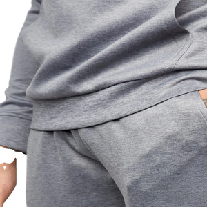 Survêtement d'hiver personnalisé pour homme avec logo imprimé, 100 % coton molletonné, coupe oversize, grandes tailles, unisexe, sweat à capuche et pantalon à taille élastique - Product Image 6