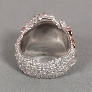 Anillo de oro rosa de 14 quilates para hombre con moissanita cultivada en laboratorio de 0,5 quilates, joyería fina de diamantes para boda o compromiso, regalo perfecto - Product Image 6