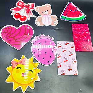 Custom <b>Magnetic</b> Palette Acrylic Lash Holder Sustainable Heart Flower Summer Designs Cute Sun Lash Tile for <b>Eyelash</b> Artists - Product Image 4