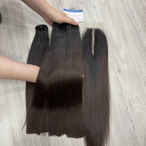 ARTÍCULOS CALIENTES 2025 Hueso recto Muchos colores Máquina de extensión de cabello humano Cabello de trama doble listo para enviar - Product Image 1