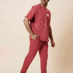 Conjunto de camiseta y pantalón para hombre de diseño elegante de Material Premium, conjunto de Camiseta y pantalón para hombre fácil de usar de media manga - Product Image 2