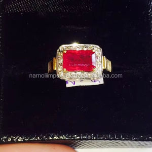 แหวนทับทิมติดเพชร - Product Image 1