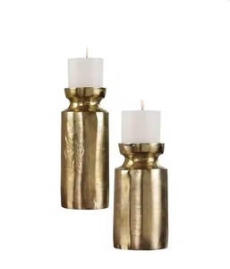 Modern Handmade Golden Candle Holder <b>Table</b> <b>Top</b> Decor From India Hot Selling Home <b>Decoration</b> Lighting Accessory - Product Image 4