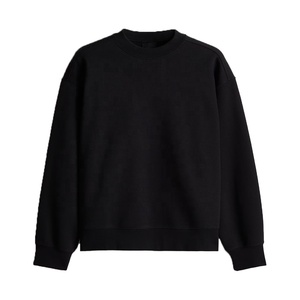 Sudadera de manga larga para hombre, cuello redondo, mezcla de algodón ecológico, estilo urbano, para invierno, teñido liso, de secado rápido - Product Image 1