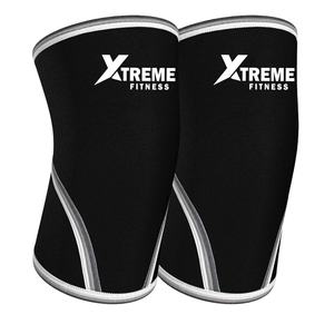 ปลอกรัดเข่าแบบปรับได้ 7 มม. ผลิตจากผ้าสแปนเด็กซ์ไนลอน ป้องกันการลื่น สำหรับยกน้ำหนัก ครอสฟิต ออกกำลังกายในยิม และสควอท - Product Image 1