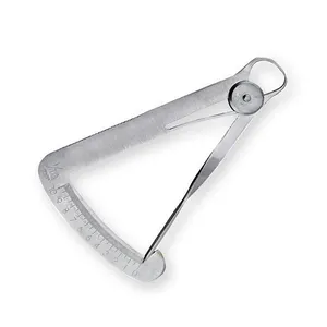 Lwanson pengukur mahkota Iwason, pengukur pegas Caliper, pengukur Stainless Steel (1/10mm) dengan (10mm) kapasitas pengukuran