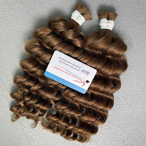 ผมลอนสีน้ำตาลเข้มมีปลายหนาเป็นสองเท่า100% ผมมนุษย์แท้จากเวียดนาม - Product Image 6